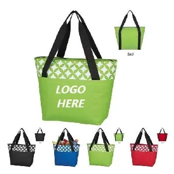 Cooler Tote Bag with Circular Design